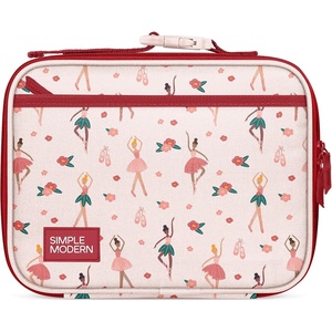 image:imageSimple Modern Minecraft Kids Lunch Box for School  Reusable Insulated Lunch Bag for Toddler Girl and Boy  Exterior amp Interior Pockets  Hadley Collection  Minecraft MashupPink Ballerina