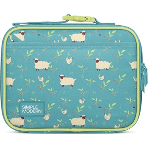 image:imageSimple Modern Minecraft Kids Lunch Box for School  Reusable Insulated Lunch Bag for Toddler Girl and Boy  Exterior amp Interior Pockets  Hadley Collection  Minecraft MashupSheeps  Strawberries