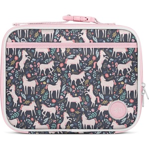 image:imageSimple Modern Minecraft Kids Lunch Box for School  Reusable Insulated Lunch Bag for Toddler Girl and Boy  Exterior amp Interior Pockets  Hadley Collection  Minecraft Mashup Unicorn Fields