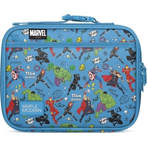 image:imageSimple Modern Minecraft Kids Lunch Box for School  Reusable Insulated Lunch Bag for Toddler Girl and Boy  Exterior amp Interior Pockets  Hadley Collection  Minecraft MashupMarvel Avengers Heroes