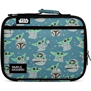 image:imageSimple Modern Minecraft Kids Lunch Box for School  Reusable Insulated Lunch Bag for Toddler Girl and Boy  Exterior amp Interior Pockets  Hadley Collection  Minecraft MashupStar Wars Grogu Doodle