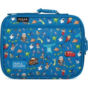 image:imageSimple Modern Minecraft Kids Lunch Box for School  Reusable Insulated Lunch Bag for Toddler Girl and Boy  Exterior amp Interior Pockets  Hadley Collection  Minecraft MashupDisney Pixar Mashup on Blue
