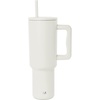 image:imageSimple Modern 40 oz Trek Tumbler with Handle and Straw Lid  Cup Holder Friendly Insulated Stainless Steel Travel Mug  Raspberry VibesCream