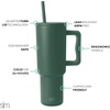 image:imageSimple Modern 40 oz Trek Tumbler with Handle and Straw Lid  Cup Holder Friendly Insulated Stainless Steel Travel Mug  Raspberry VibesForest