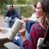 image:imageSimple Modern 40 oz Trek Tumbler with Handle and Straw Lid  Cup Holder Friendly Insulated Stainless Steel Travel Mug  Raspberry VibesHoliday Downhill Skiing