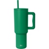 image:imageSimple Modern 40 oz Trek Tumbler with Handle and Straw Lid  Cup Holder Friendly Insulated Stainless Steel Travel Mug  Raspberry VibesKelly Green