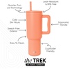 image:imageSimple Modern 40 oz Trek Tumbler with Handle and Straw Lid  Cup Holder Friendly Insulated Stainless Steel Travel Mug  Raspberry VibesMango