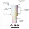 image:imageSimple Modern 40 oz Trek Tumbler with Handle and Straw Lid  Cup Holder Friendly Insulated Stainless Steel Travel Mug  Raspberry VibesPattern Cotton Candy Tie Dye