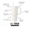 image:imageSimple Modern 40 oz Trek Tumbler with Handle and Straw Lid  Cup Holder Friendly Insulated Stainless Steel Travel Mug  Raspberry VibesPattern Cream Leopard