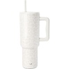 image:imageSimple Modern 40 oz Trek Tumbler with Handle and Straw Lid  Cup Holder Friendly Insulated Stainless Steel Travel Mug  Raspberry VibesPattern Cream Leopard