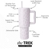 image:imageSimple Modern 40 oz Trek Tumbler with Handle and Straw Lid  Cup Holder Friendly Insulated Stainless Steel Travel Mug  Raspberry VibesPattern Easter Bunnies