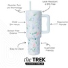 image:imageSimple Modern 40 oz Trek Tumbler with Handle and Straw Lid  Cup Holder Friendly Insulated Stainless Steel Travel Mug  Raspberry VibesPattern Frosted Florals