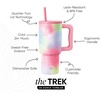 image:imageSimple Modern 40 oz Trek Tumbler with Handle and Straw Lid  Cup Holder Friendly Insulated Stainless Steel Travel Mug  Raspberry VibesPattern Kaleidoscope