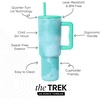 image:imageSimple Modern 40 oz Trek Tumbler with Handle and Straw Lid  Cup Holder Friendly Insulated Stainless Steel Travel Mug  Raspberry VibesPattern Ocean Tide