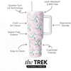 image:imageSimple Modern 40 oz Trek Tumbler with Handle and Straw Lid  Cup Holder Friendly Insulated Stainless Steel Travel Mug  Raspberry VibesPattern Spring Blossom
