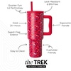 image:imageSimple Modern 40 oz Trek Tumbler with Handle and Straw Lid  Cup Holder Friendly Insulated Stainless Steel Travel Mug  Raspberry VibesPattern Star Speckled Banner
