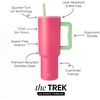 image:imageSimple Modern 40 oz Trek Tumbler with Handle and Straw Lid  Cup Holder Friendly Insulated Stainless Steel Travel Mug  Raspberry VibesPattern Watermelon Splash