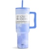 image:imageSimple Modern 40 oz Trek Tumbler with Handle and Straw Lid  Cup Holder Friendly Insulated Stainless Steel Travel Mug  Raspberry VibesPattern Whimsical Tie Dye
