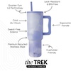 image:imageSimple Modern 40 oz Trek Tumbler with Handle and Straw Lid  Cup Holder Friendly Insulated Stainless Steel Travel Mug  Raspberry VibesPattern Whimsical Tie Dye