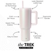 image:imageSimple Modern 40 oz Trek Tumbler with Handle and Straw Lid  Cup Holder Friendly Insulated Stainless Steel Travel Mug  Raspberry VibesPearl Coconut