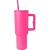 image:imageSimple Modern 40 oz Trek Tumbler with Handle and Straw Lid  Cup Holder Friendly Insulated Stainless Steel Travel Mug  Raspberry VibesRaspberry Vibes