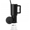 image:imageSimple Modern 40 oz Trek Tumbler with Handle and Straw Lid  Cup Holder Friendly Insulated Stainless Steel Travel Mug  Raspberry VibesRed Hearts