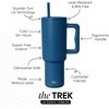 image:imageSimple Modern 40 oz Trek Tumbler with Handle and Straw Lid  Cup Holder Friendly Insulated Stainless Steel Travel Mug  Raspberry VibesSlumberland