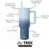 image:imageSimple Modern 40 oz Trek Tumbler with Handle and Straw Lid  Cup Holder Friendly Insulated Stainless Steel Travel Mug  Raspberry VibesStormy Skies
