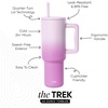 image:imageSimple Modern 40 oz Trek Tumbler with Handle and Straw Lid  Cup Holder Friendly Insulated Stainless Steel Travel Mug  Raspberry VibesViolet Dreams