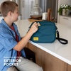 image:imageSimple Modern Hadley Lunch Box with Shoulder Strap  Kids amp Adults  Insulated Bag with Pockets for Women Men Girls BoysPattern Black and White Checkmate