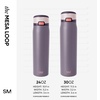 image:imageSimple Modern Mesa Loop Water Bottle with Covered Straw and Handle  30oz Cup Holder Friendly Insulated Stainless Steel Bottles for Travel Sports and School  Seaside StripesIris Sage