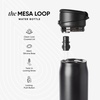 image:imageSimple Modern Mesa Loop Water Bottle with Covered Straw and Handle  30oz Cup Holder Friendly Insulated Stainless Steel Bottles for Travel Sports and School  Seaside StripesAgave