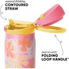 image:imageSimple Modern Mesa Loop Water Bottle with Covered Straw and Handle  30oz Cup Holder Friendly Insulated Stainless Steel Bottles for Travel Sports and School  Seaside StripesPattern Hawaiian Paradise