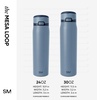 image:imageSimple Modern Mesa Loop Water Bottle with Covered Straw and Handle  30oz Cup Holder Friendly Insulated Stainless Steel Bottles for Travel Sports and School  Seaside StripesDeep Dune
