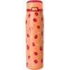 image:imageSimple Modern Mesa Loop Water Bottle with Covered Straw and Handle  30oz Cup Holder Friendly Insulated Stainless Steel Bottles for Travel Sports and School  Seaside StripesPattern Strawberry Fields