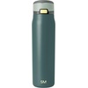 image:imageSimple Modern Mesa Loop Water Bottle with Covered Straw and Handle  30oz Cup Holder Friendly Insulated Stainless Steel Bottles for Travel Sports and School  Seaside StripesSteel Harbor