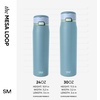 image:imageSimple Modern Mesa Loop Water Bottle with Covered Straw and Handle  30oz Cup Holder Friendly Insulated Stainless Steel Bottles for Travel Sports and School  Seaside StripesGlacier Bay