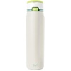 image:imageSimple Modern Mesa Loop Water Bottle with Covered Straw and Handle  30oz Cup Holder Friendly Insulated Stainless Steel Bottles for Travel Sports and School  Seaside StripesCoconut