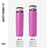image:imageSimple Modern Mesa Loop Water Bottle with Covered Straw and Handle  30oz Cup Holder Friendly Insulated Stainless Steel Bottles for Travel Sports and School  Seaside StripesFuscia Mix