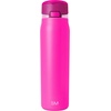 image:imageSimple Modern Mesa Loop Water Bottle with Covered Straw and Handle  30oz Cup Holder Friendly Insulated Stainless Steel Bottles for Travel Sports and School  Seaside StripesRaspberry Vibes