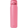 image:imageSimple Modern Mesa Loop Water Bottle with Covered Straw and Handle  30oz Cup Holder Friendly Insulated Stainless Steel Bottles for Travel Sports and School  Seaside StripesVelvet Pink