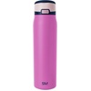 image:imageSimple Modern Mesa Loop Water Bottle with Covered Straw and Handle  30oz Cup Holder Friendly Insulated Stainless Steel Bottles for Travel Sports and School  Seaside StripesFuscia Mix