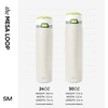 image:imageSimple Modern Mesa Loop Water Bottle with Covered Straw and Handle  30oz Cup Holder Friendly Insulated Stainless Steel Bottles for Travel Sports and School  Seaside StripesCoconut