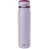 image:imageSimple Modern Mesa Loop Water Bottle with Covered Straw and Handle  30oz Cup Holder Friendly Insulated Stainless Steel Bottles for Travel Sports and School  Seaside StripesLilac Stone