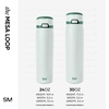 image:imageSimple Modern Mesa Loop Water Bottle with Covered Straw and Handle  30oz Cup Holder Friendly Insulated Stainless Steel Bottles for Travel Sports and School  Seaside StripesAgave