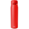 image:imageSimple Modern Mesa Loop Water Bottle with Covered Straw and Handle  30oz Cup Holder Friendly Insulated Stainless Steel Bottles for Travel Sports and School  Seaside StripesSaffron