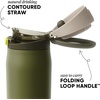 image:imageSimple Modern Mesa Loop Water Bottle with Covered Straw and Handle  30oz Cup Holder Friendly Insulated Stainless Steel Bottles for Travel Sports and School  Seaside StripesCricket