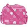 image:imageSimple Modern Hadley Lunch Box with Shoulder Strap  Kids amp Adults  Insulated Bag with Pockets for Women Men Girls BoysPattern Pink Happy Faces