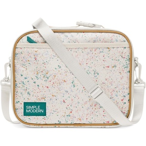 image:imageSimple Modern Hadley Lunch Box with Shoulder Strap  Kids amp Adults  Insulated Bag with Pockets for Women Men Girls BoysPattern Cream Terrazzo