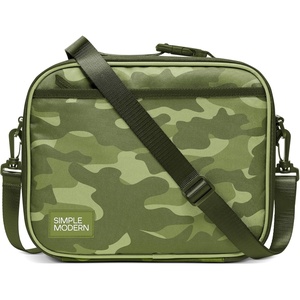 image:imageSimple Modern Hadley Lunch Box with Shoulder Strap  Kids amp Adults  Insulated Bag with Pockets for Women Men Girls BoysPattern Green Camo
